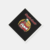 フリーズフランスのポテトおもしろいプンスの結婚新郎新婦 スタンダードカクテルナプキン (角)