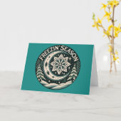 フリーズン・シーズン カード (黄色い花)