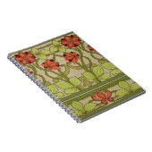 フリーズ縁どアールヌーボー壁紙 ノートブック (右側)