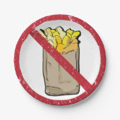 フリーズ記号なし ペーパープレート (正面)