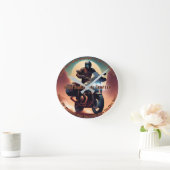 フリーソウル写真 ラウンド壁時計 (ホーム)