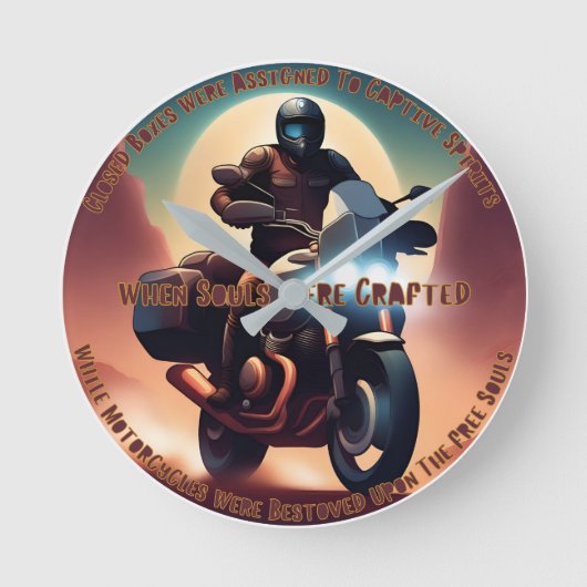 フリーソウル写真 ラウンド壁時計 (正面)