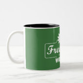 フリータイムは私の富です ツートーンマグカップ (左)