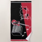 フリータイムロックビーチタオル ビーチタオル (正面)