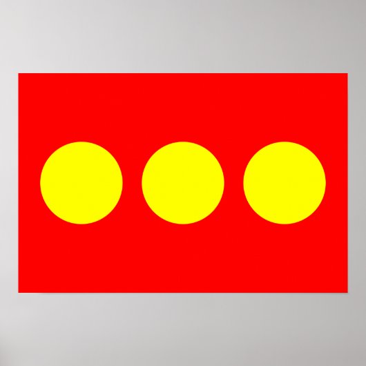 フリータウンクリスチャニア国旗 ポスター (正面)