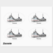 フリーター・マウメ 楕円形シール (シート)