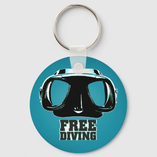 フリーダイビングキーチェーン2 キーホルダー (正面)