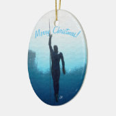 フリーダイビング セラミックオーナメント (左)