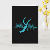 フリーダイビング ハートビート フリーダイバー フリーダイビング アプネア カード (黄色い花)