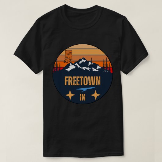 フリーダウン, インディアナ州 Tシャツ (デザイン正面)