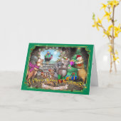 フリーダテール2020クリスマスカード カード (黄色い花)