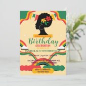 フリーダムアフロ黒人歴史月誕生日会 招待状 (スタンド正面)