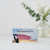 フリーダムアメリカンフラグテーマ 名刺 (スタンド正面)