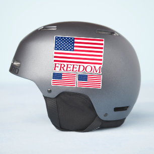 フリーダムアメリカ国旗のデカールセット3 シール