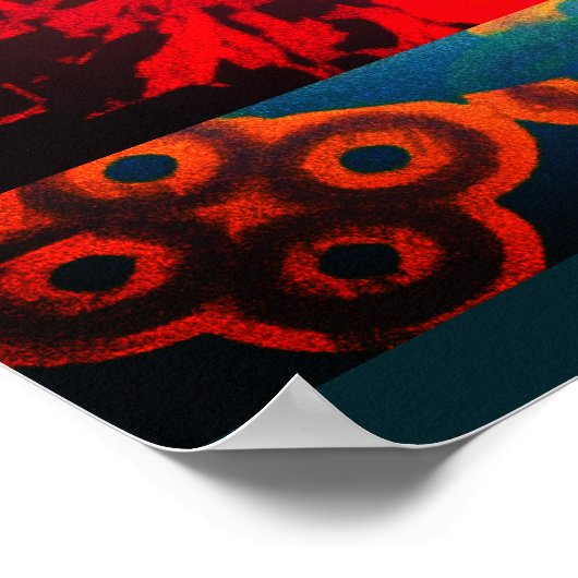 フリーダムイエロースマイリーフェイス ポスター (角)