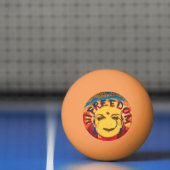 フリーダムイエロースマイリーフェイス 卓球ボール (ネット)