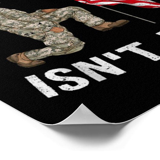 フリーダムインディアンフリーアメリカ国旗の退役軍人メモリア ポスター (角)