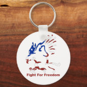 フリーダムイーグルキーチェーンのための戦い キーホルダー (正面)
