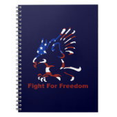 フリーダムイーグルスパイラルノートのために戦う ノートブック (正面)