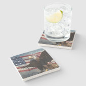 フリーダムイーグル ストーンコースター (横)