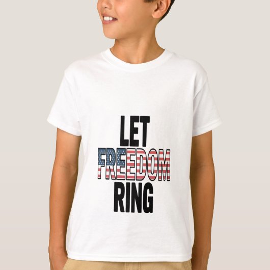 フリーダムウイルスリングや輪スロース Tシャツ (正面)