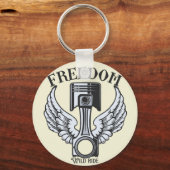 フリーダムウイングピストンバイクヴィンテージ キーホルダー (正面)