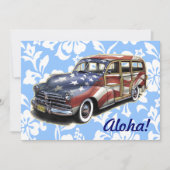 フリーダムウッディハワイアンパーティの招待状 招待状 (正面)