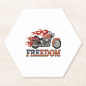 フリーダムオートバイフレイム ペーパーコースター (正面)