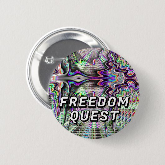 フリーダムクエスト(単語を変更できる) 缶バッジ (正面&裏面)