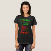 フリーダムグラフ(暗) Tシャツ (正面フル)