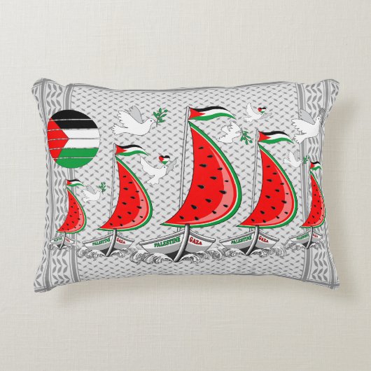 フリーダムグローバルスムード浮力船でガザへ アクセントクッション (正面)