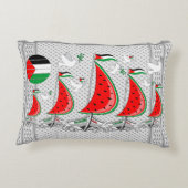 フリーダムグローバルスムード浮力船でガザへ アクセントクッション (裏面)