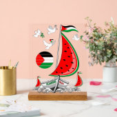 フリーダムグローバルスムード浮力船でガザへ アクリルサイン (ウェディング)