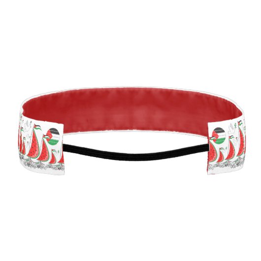 フリーダムグローバルスムード浮力船でガザへ アスレチックヘッドバンド (裏面)