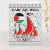 フリーダムグローバルスムード浮力船でガザへ カード (黄色い花)