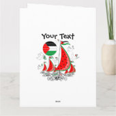 フリーダムグローバルスムード浮力船でガザへ カード (裏面)