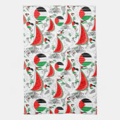 フリーダムグローバルスムード浮力船でガザへ キッチンタオル (縦)