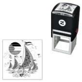 フリーダムグローバルスムード浮力船でガザへ セルフインキングスタンプ (インサイチュ)