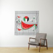 フリーダムグローバルスムード浮力船でガザへ タペストリー (インサイチュ(横))