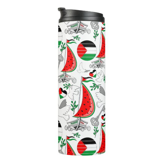 フリーダムグローバルスムード浮力船でガザへ タンブラー (回転右)