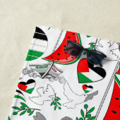 フリーダムグローバルスムード浮力船でガザへ ビーチタオル (インサイチュ)