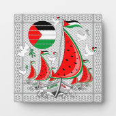 フリーダムグローバルスムード浮力船でガザへ フォトプラーク (正面)