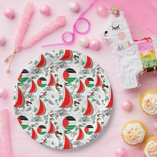 フリーダムグローバルスムード浮力船でガザへ ペーパープレート (パーティー)