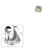 フリーダムグローバルスムード浮力船でガザへ ラバースタンプ (押印)