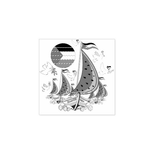 フリーダムグローバルスムード浮力船でガザへ ラバースタンプ (インプリント)