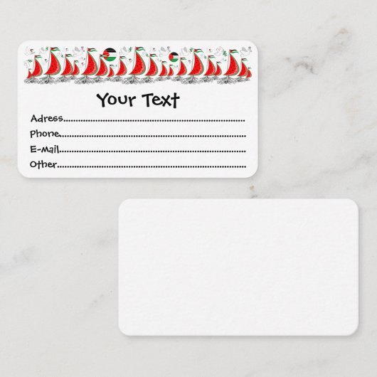 フリーダムグローバルスムード浮力船でガザへ 名刺 (正面/裏面)