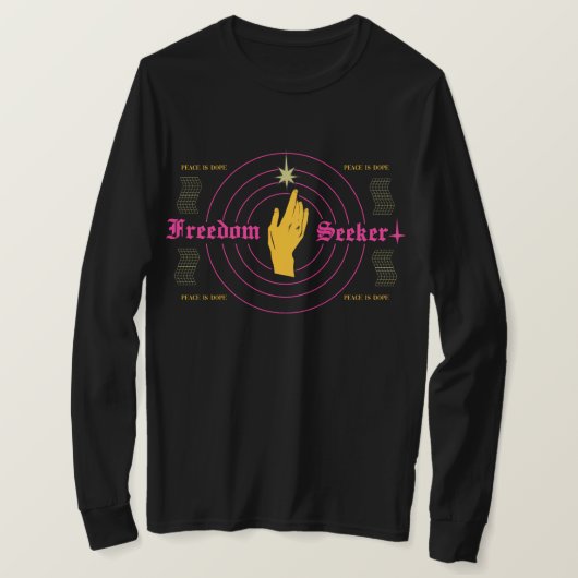 フリーダムシーカー Tシャツ (デザイン正面)