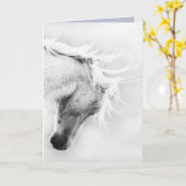 フリーダムズヘッドシェイクワイルドホースグリーティングカード カード (黄色い花)