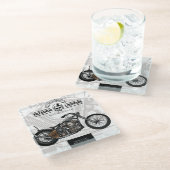 フリーダムチョッパーオートバイコースター |コースターセット ガラスコースター (アングル)