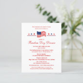 フリーダムデイディナーポリティカルファンドレイザー招待状 (スタンド正面)